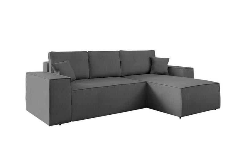 Knocklong 3-personers Hjørnesovesofa - Mørkegrå - Møbler - Sofaer - Sovesofaer
