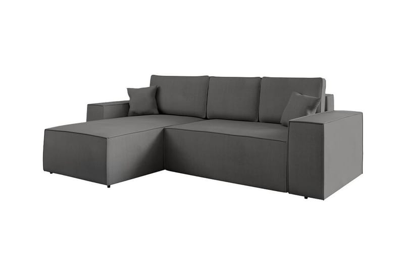 Knocklong 3-personers Hjørnesovesofa - Mørkegrå - Møbler - Sofaer - Sovesofaer