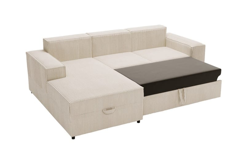 Knocklong 3-personers Hjørnesovesofa - Beige/Lys beige - Sovesofaer - Hjørnesovesofa