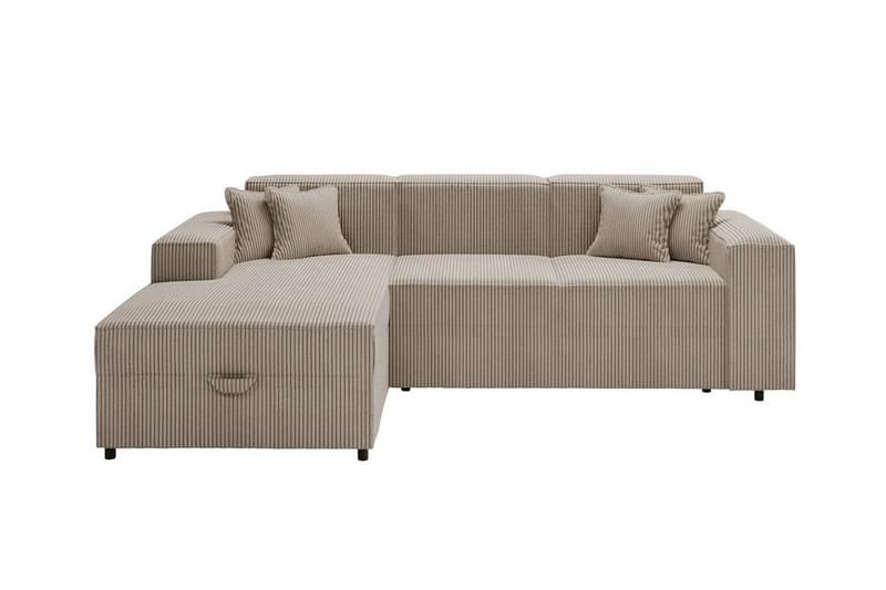 Knocklong 3-personers Hjørnesovesofa - Beige - Sovesofaer - Hjørnesovesofa