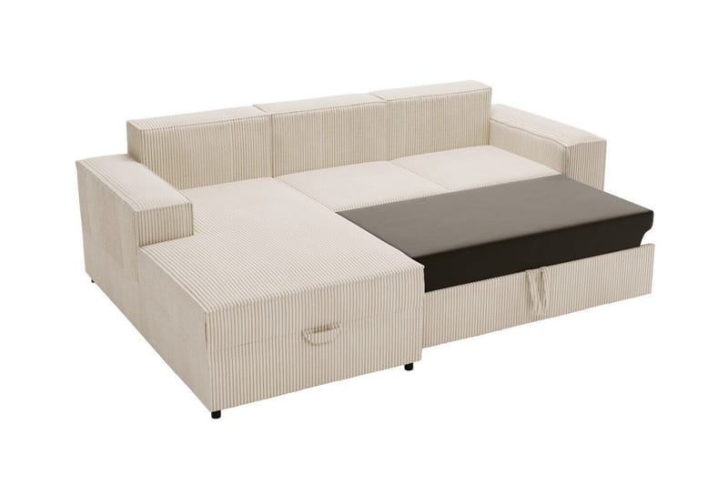 Knocklong 3-personers Hjørnesovesofa - Beige - Sovesofaer - Hjørnesovesofa