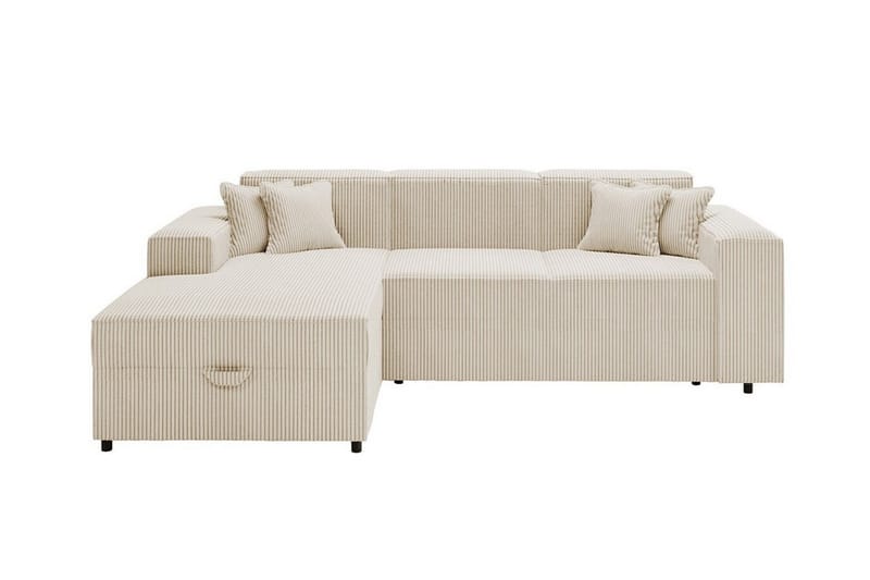 Knocklong 3-personers Hjørnesovesofa - Beige - Sovesofaer - Hjørnesovesofa