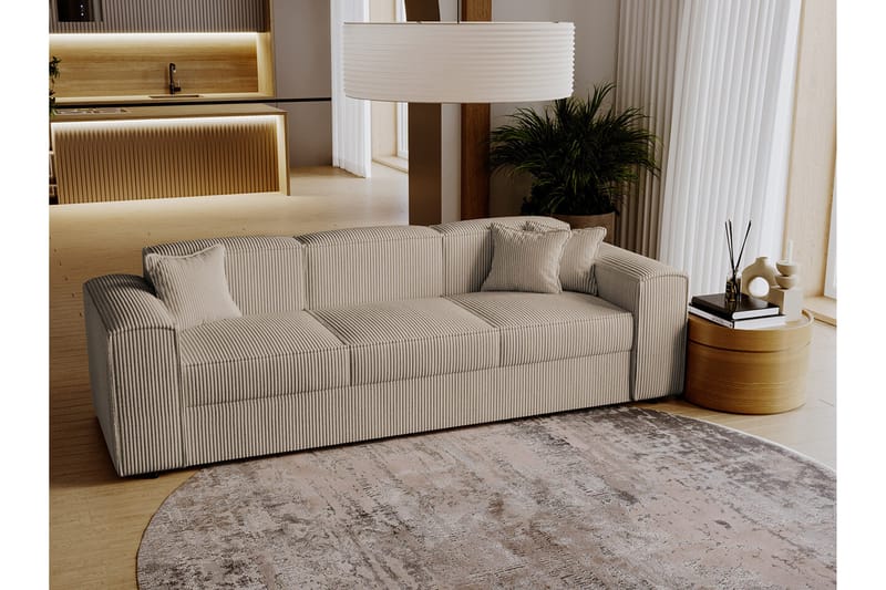 Knocklong 3-personers Sovesofa - Beige/Lys beige - Sovesofaer - 3 personers sovesofa