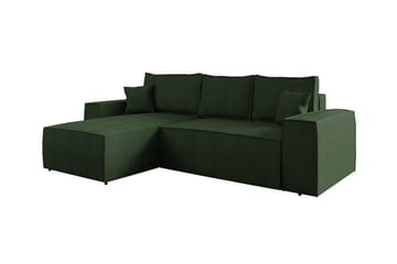 Knocklong 3-personers Hjørnesovesofa - Grøn - Møbler - Sofaer - Sovesofaer