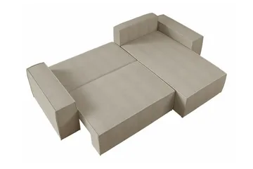 Knocklong 3-personers Hjørnesovesofa - Lysebrun - Møbler - Sofaer - Sovesofaer