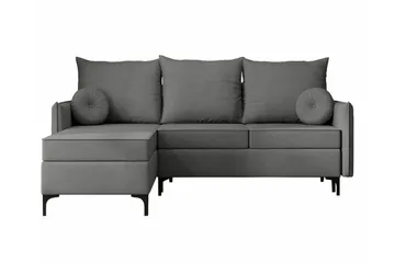 Knocklong 3-personers Hjørnesovesofa - Grå - Møbler - Sofaer - Sovesofaer