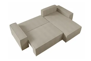 Knocklong 3-personers Hjørnesovesofa - Sort - Møbler - Sofaer - Sovesofaer