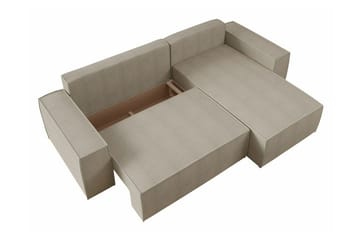 Knocklong 3-personers Hjørnesovesofa - Lysebrun - Møbler - Sofaer - Sovesofaer
