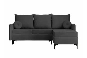 Knocklong 3-personers Hjørnesovesofa - Mørkegrå - Møbler - Sofaer - Sovesofaer