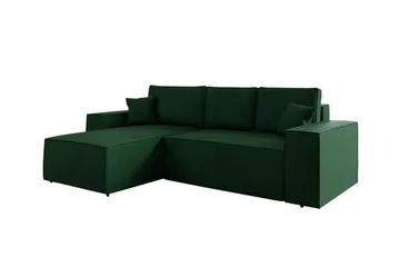 Knocklong 3-personers Hjørnesovesofa - Grøn - Møbler - Sofaer - Sovesofaer