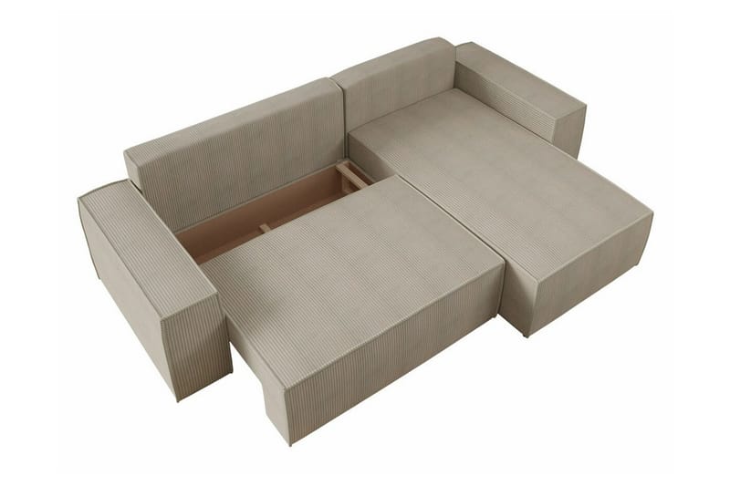 Knocklong 3-personers Hjørnesovesofa - Sort - Møbler - Sofaer - Sovesofaer