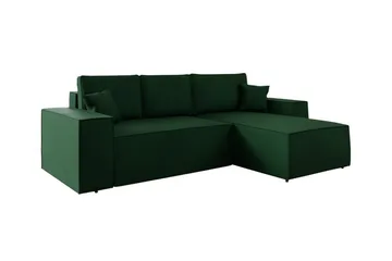 Knocklong 3-personers Hjørnesovesofa - Grøn - Møbler - Sofaer - Sovesofaer
