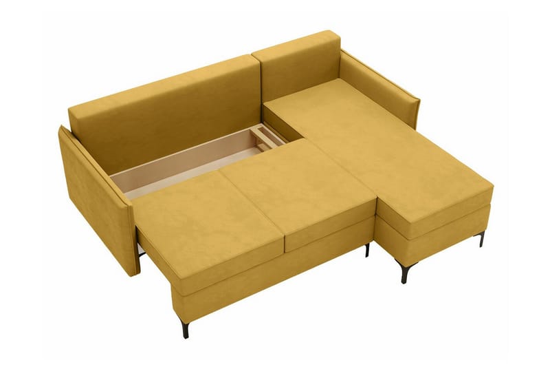 Knocklong 3-personers Hjørnesovesofa - Blå - Møbler - Sofaer - Sovesofaer