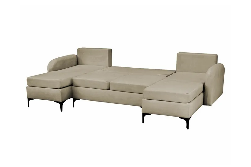 Knocklong 4-sits Hörnbäddsoffa Dark grey - Møbler - Sofaer - Sovesofaer
