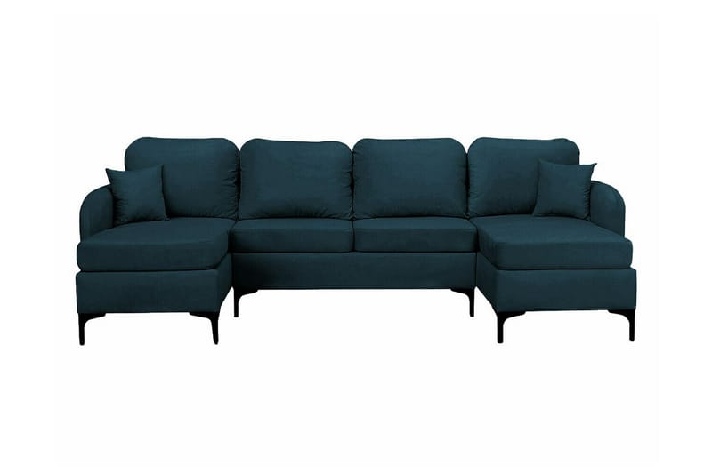 Knocklong 4-sits Hörnbäddsoffa NO_BRAND Dark blue - Møbler - Sofaer - Sovesofaer