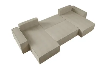 Knocklong 4-personers Hjørnesovesofa - Grøn - Møbler - Sofaer - Sovesofaer