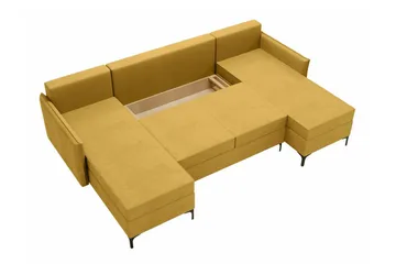Knocklong 4-personers Hjørnesovesofa - Lyserød - Møbler - Sofaer - Sovesofaer