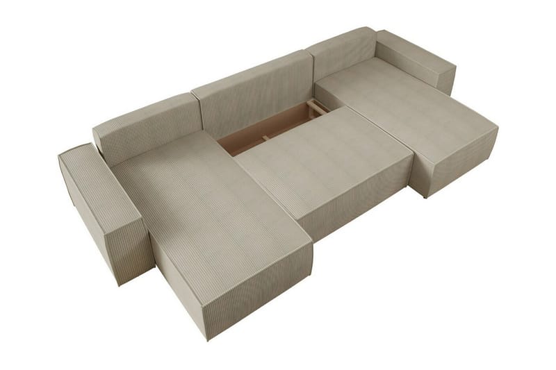 Knocklong 4-personers Hjørnesovesofa - Grøn - Møbler - Sofaer - Sovesofaer