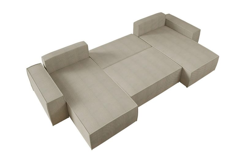 Knocklong 4-personers Hjørnesovesofa - Lysegrå - Møbler - Sofaer - Sovesofaer