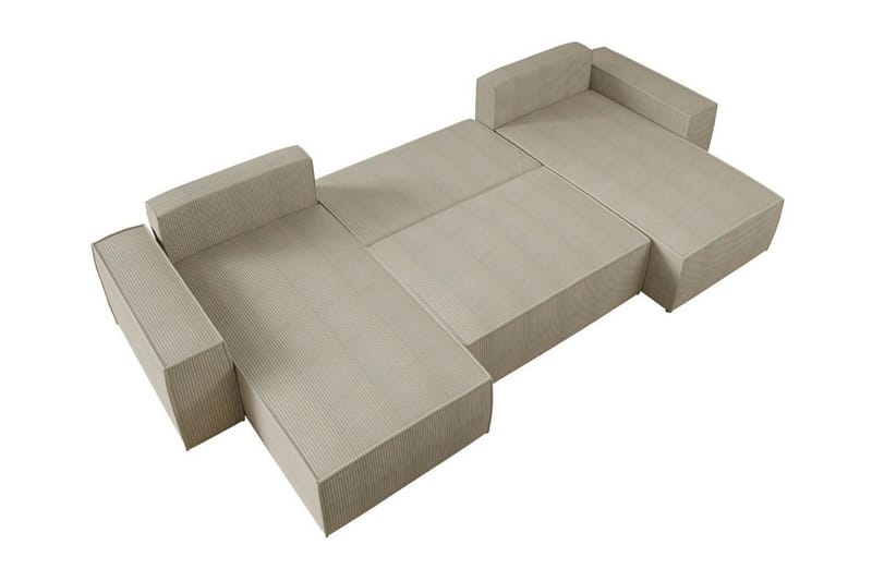 Knocklong 4-personers Hjørnesovesofa - Lyserød - Møbler - Sofaer - Sovesofaer