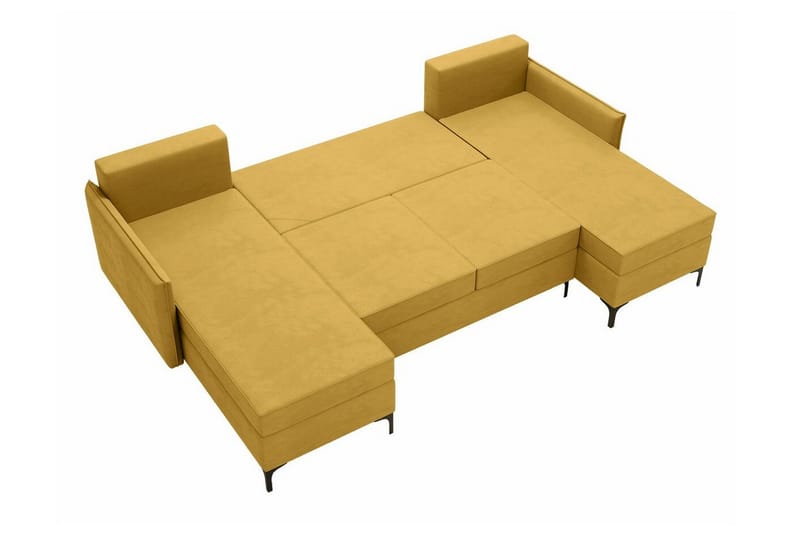 Knocklong 4-personers Hjørnesovesofa - Blå - Møbler - Sofaer - Sovesofaer