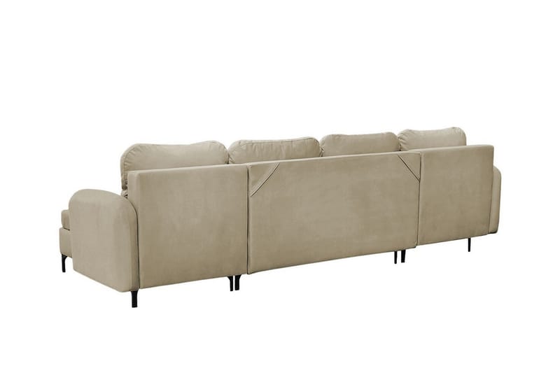 Knocklong 4-personers Hjørnesovesofa - Beige - Møbler - Sofaer - Sovesofaer
