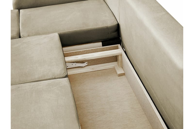 Knocklong 4-personers Hjørnesovesofa - Mørkegrøn - Møbler - Sofaer - Sovesofaer