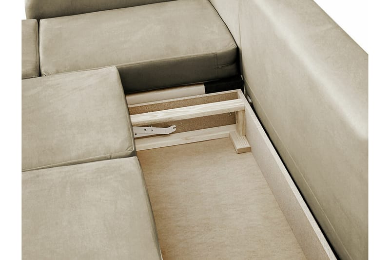 Knocklong 4-personers Hjørnesovesofa - Beige - Sovesofaer - Hjørnesovesofa