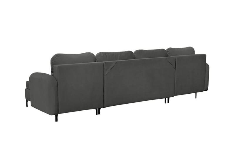 Knocklong 4-personers Hjørnesovesofa - Mørkegrå - Møbler - Sofaer - Sovesofaer