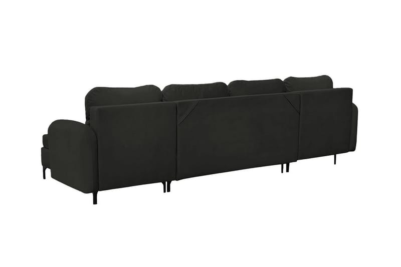 Knocklong 4-personers Hjørnesovesofa - Sort - Møbler - Sofaer - Sovesofaer