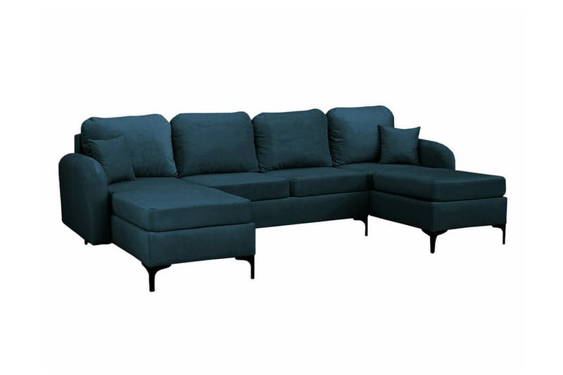Knocklong 4-personers Hjørnesovesofa - Mørkeblå - Møbler - Sofaer - Sovesofaer