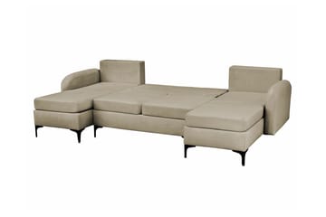 Knocklong 4-personers Hjørnesovesofa - Brun - Møbler - Sofaer - Sovesofaer