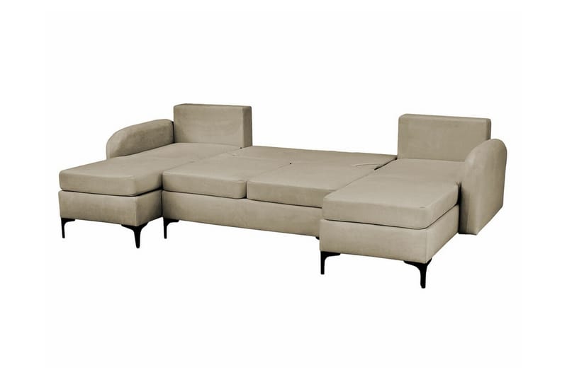 Knocklong 4-personers Hjørnesovesofa - Brun - Møbler - Sofaer - Sovesofaer