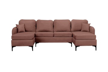 Knocklong 4-personers Hjørnesovesofa - Brun - Møbler - Sofaer - Sovesofaer