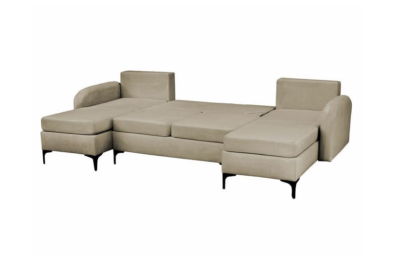 Knocklong 4-personers Hjørnesovesofa - Gul-Grøn - Møbler - Sofaer - Sovesofaer