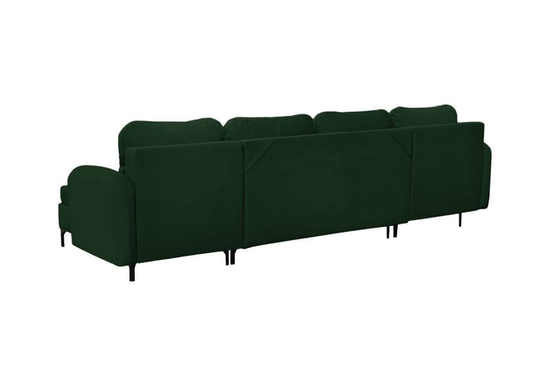 Knocklong 4-personers Hjørnesovesofa - Mørkegrøn - Møbler - Sofaer - Sovesofaer