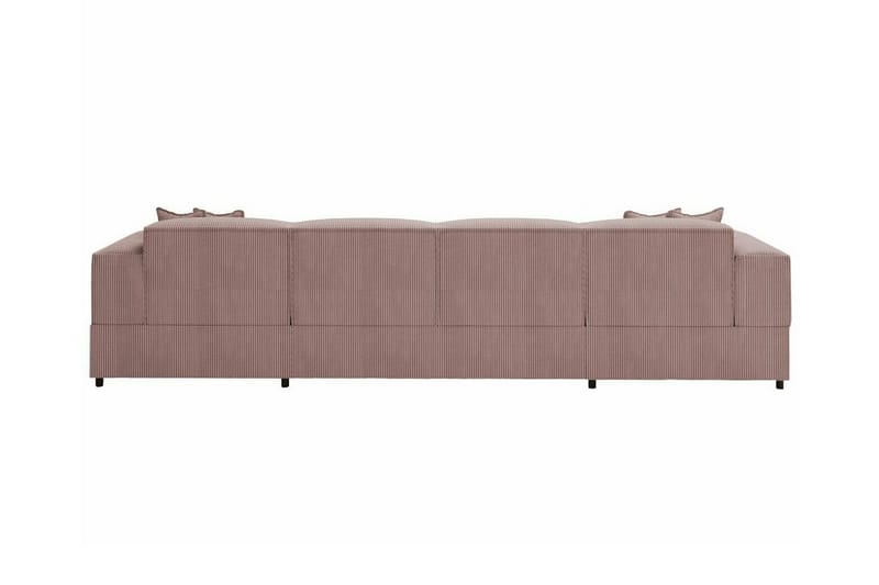 Knocklong 4-personers Hjørnesovesofa - Lyserødt - Møbler - Sofaer - Sovesofaer