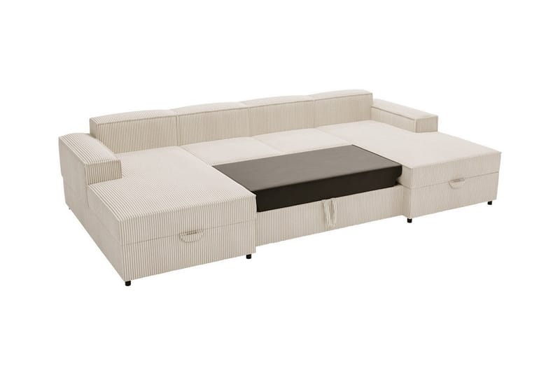 Knocklong 4-personers Hjørnesovesofa - Lyserødt - Møbler - Sofaer - Sovesofaer