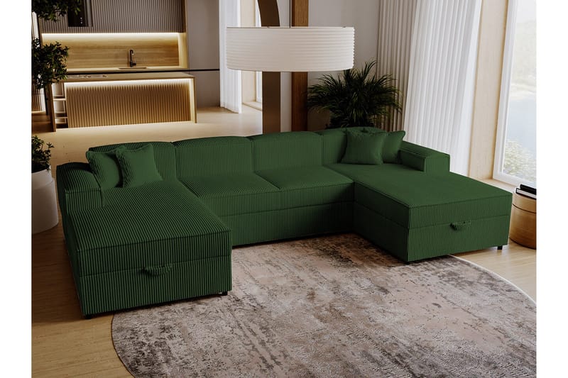 Knocklong 4-personers Hjørnesovesofa - Møbler - Sofaer - Sovesofaer