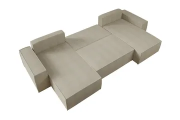 Knocklong 4-personers Hjørnesovesofa - Grøn - Møbler - Sofaer - Sovesofaer