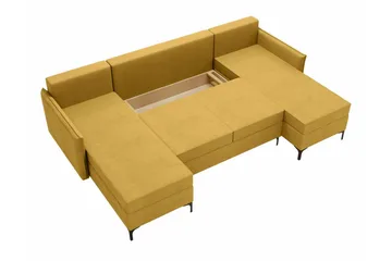 Knocklong 4-personers Hjørnesovesofa - Grøn - Møbler - Sofaer - Sovesofaer