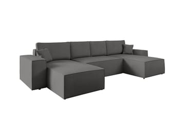 Knocklong 4-personers Hjørnesovesofa - Mørkegrå - Møbler - Sofaer - Sovesofaer