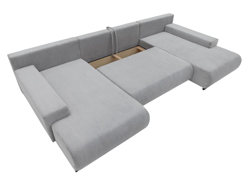 Krysen 4-personers sovesofa med dobbelt chaiselong - beige - Møbler - Sofaer - Sovesofaer