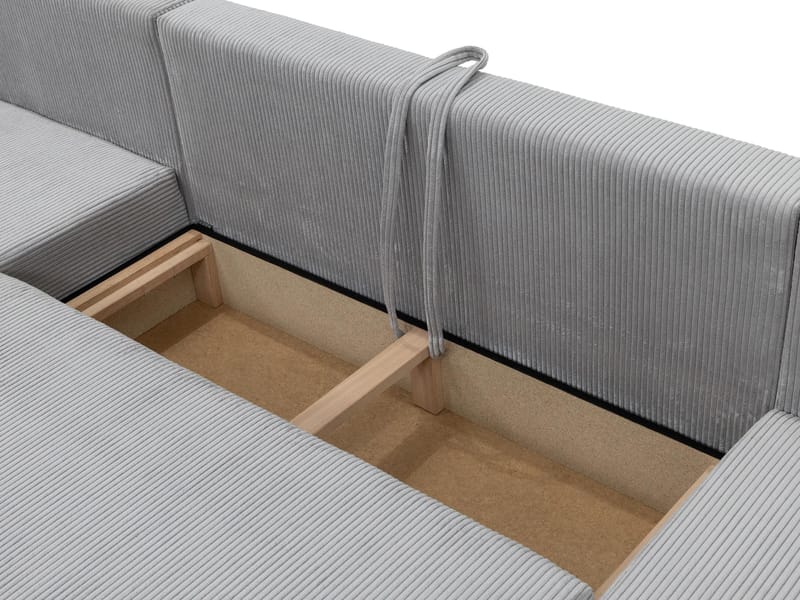 Krysen 4-personers sovesofa med dobbelt chaiselong - beige - Møbler - Sofaer - Sovesofaer