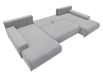 Krysen 4-personers sovesofa med dobbelt chaiselong - sort - Møbler - Sofaer - Sovesofaer
