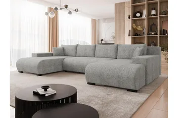 Krysen Sovesofa Dubbeldivan 4-sits - Grå - Møbler - Sofaer - Sovesofaer
