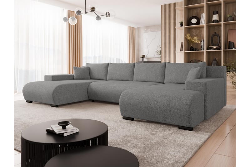 Krysen Sovesofa Dubbeldivan 4-sits - Grå - Møbler - Sofaer - Sovesofaer