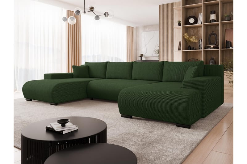 Krysen Sovesofa Dubbeldivan 4-sits - Grøn - Møbler - Sofaer - Sovesofaer
