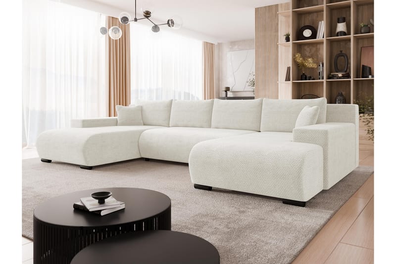 Krysen Sovesofa Dubbeldivan 4-sits - Hvid - Møbler - Sofaer - Sovesofaer