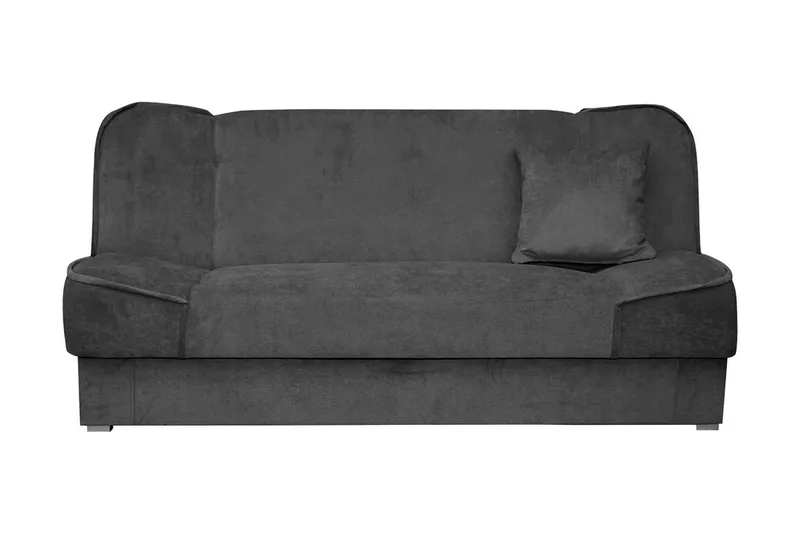 Kuoksu 4-sæder Fremadrettet Sovesofa 104x175 cm med Opbevaring i Fløjl, Grå
